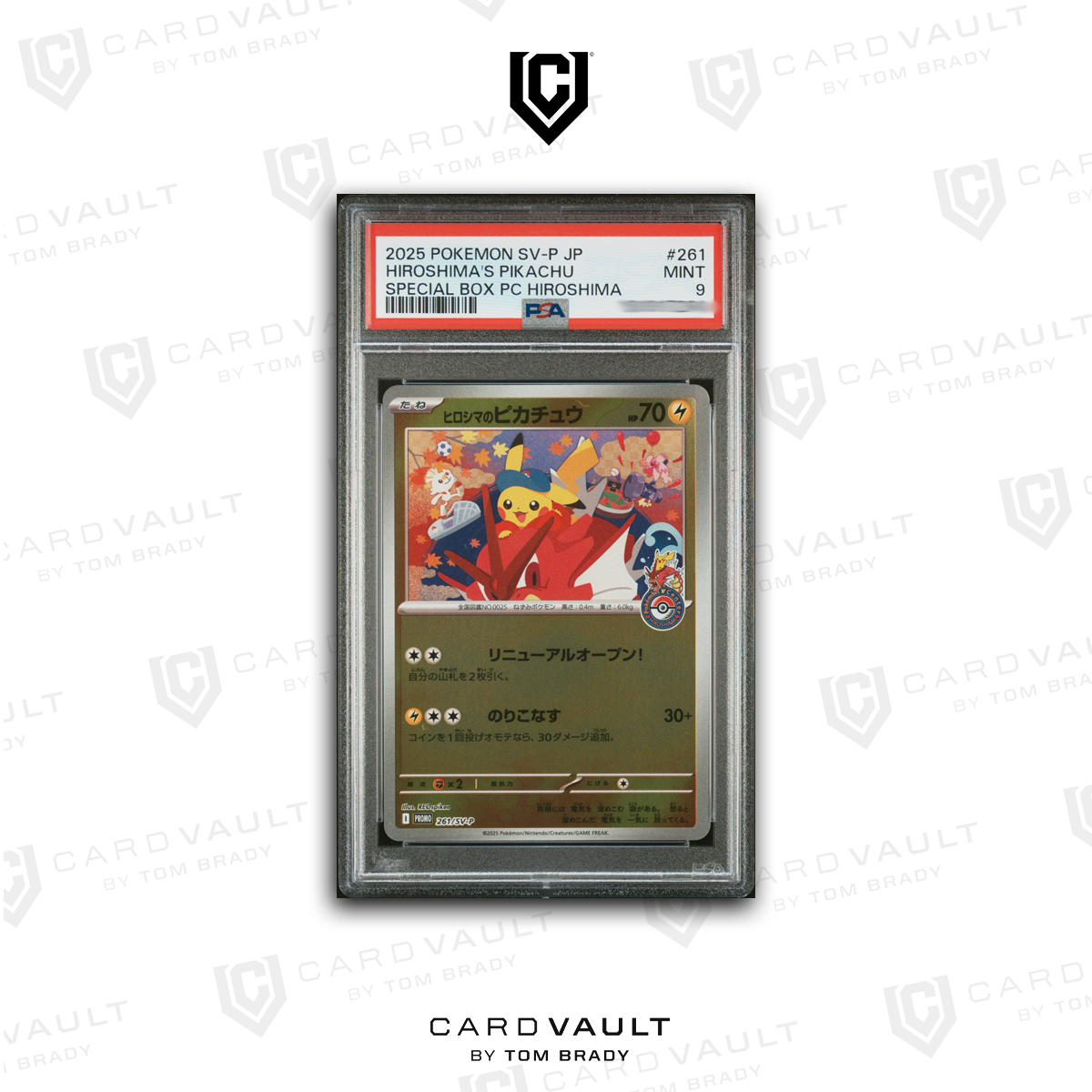 2025 POKEMON JAPANESE SVP 261 HIROSHIMA'S PIKACHU PSA 9